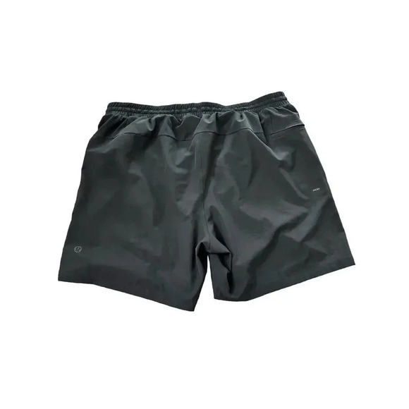 Lululemon Men's Black Graphite Grey Pique Fabric Venture Short Size XXL - Picture 5 of 7